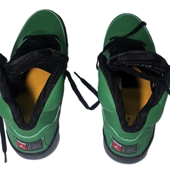 🛑Nike AIR JORDAN 5➕🆒 SNEAKERS Apple Green SHOES Oregon Duck Retro 💸BUY NOW‼️ - Picture 5 of 16